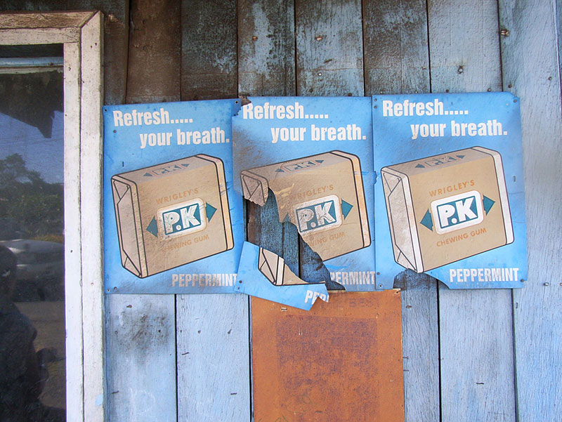 „Refresh ... – your breath“ – gefunden von Wolfgang Hiepe auf Samoa
