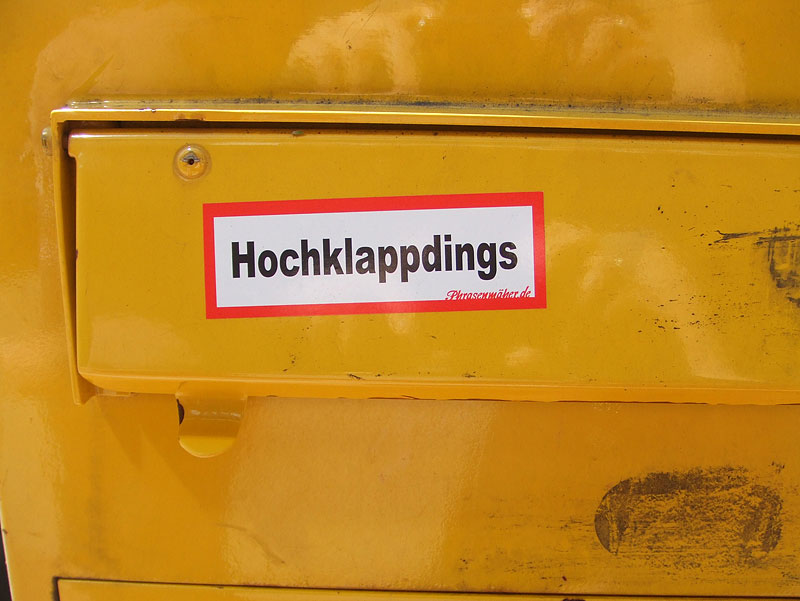 „Hochklappdings“ – gefunden im Hamburg